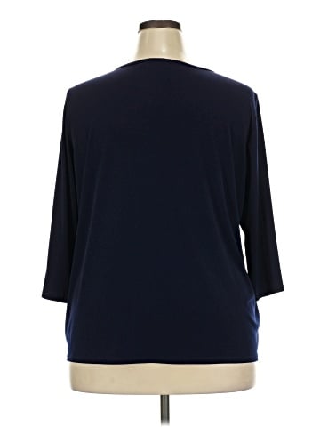 Susan Graver 3/4 Sleeve Top (view 2)