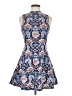 ASOS Paisley Floral White Blue Cocktail Dress Size 6 - photo 1