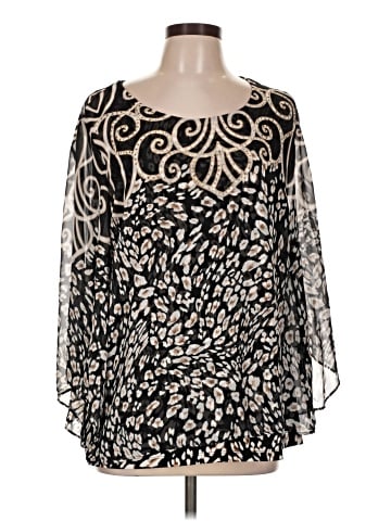 JM Collection 3/4 Sleeve Blouse (view 1)
