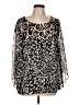 JM Collection Black 3/4 Sleeve Blouse Size L - photo 1