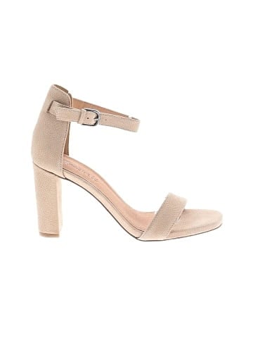 Madewell The Brooke Ankle-Strap Sandal in Embossed Leather (view 1)