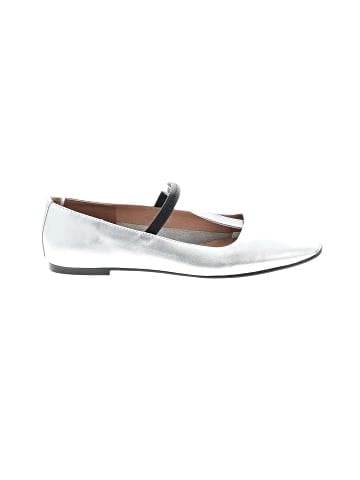 Madewell The Greta Ballet Flat in Metallic Leather (view 1)