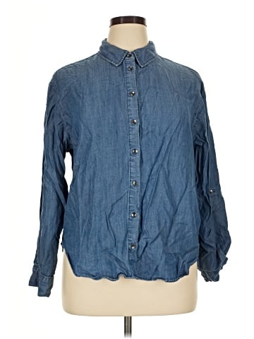 Sharagano Long Sleeve Button-Down Shirt (view 1)