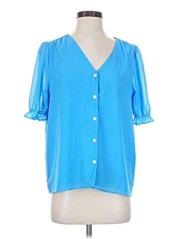 J.Crew Factory Store Short Sleeve Blouse (view 1)