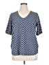 L.L.Bean 100% Cotton Blue Short Sleeve Top Size XL (petite) - photo 1