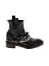 Zara Solid Silver Black Ankle Boots Size EU 35 - photo 1