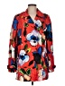 Escada 100% Cupro Print Red Jacket Size EU 40 / US 10 - photo 1