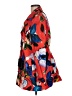 Escada 100% Cupro Print Red Jacket Size EU 40 / US 10 - photo 5