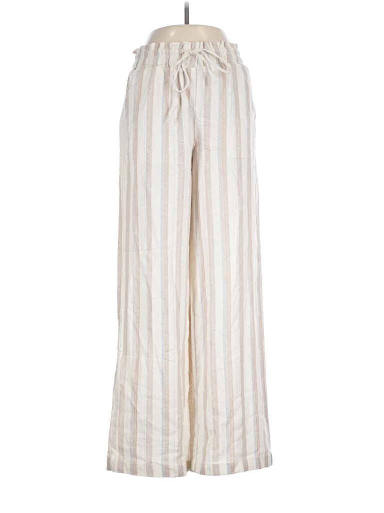 Pre-owned Love Tree Linen Pants In Ivory