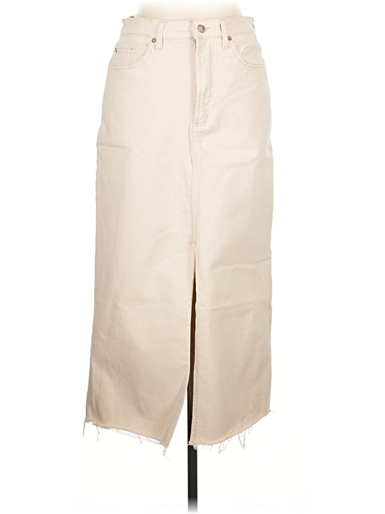 Pre-owned Marine Layer Casual Skirt In Tan