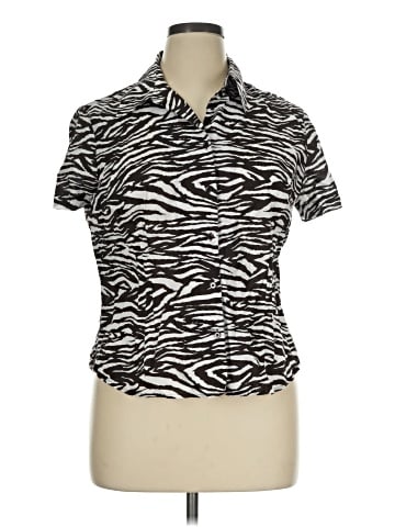 Jones New York Signature Short Sleeve Blouse (view 1)