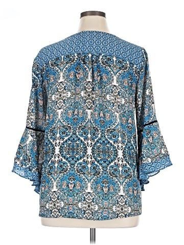 NY Collection 3/4 Sleeve Blouse (view 2)