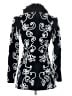 White House Black Market 100% Polyester Paisley Black Jacket Size XS - photo 2
