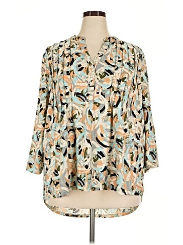 Notations 3/4 Sleeve Blouse (view 1)