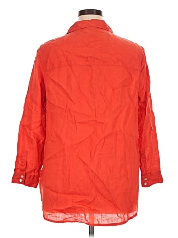 Sigrid Olsen 3/4 Sleeve Button-Down Shirt (view 2)