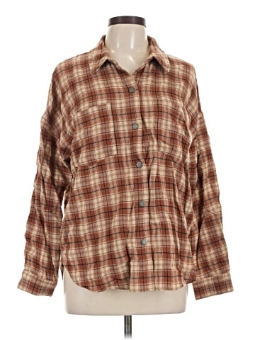 Hem & Thread Long Sleeve Button-Down Shirt (view 1)
