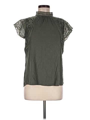 Cable & Gauge Short Sleeve Blouse (view 1)
