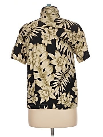 August Silk Short Sleeve Button-Down Shirt (view 2)