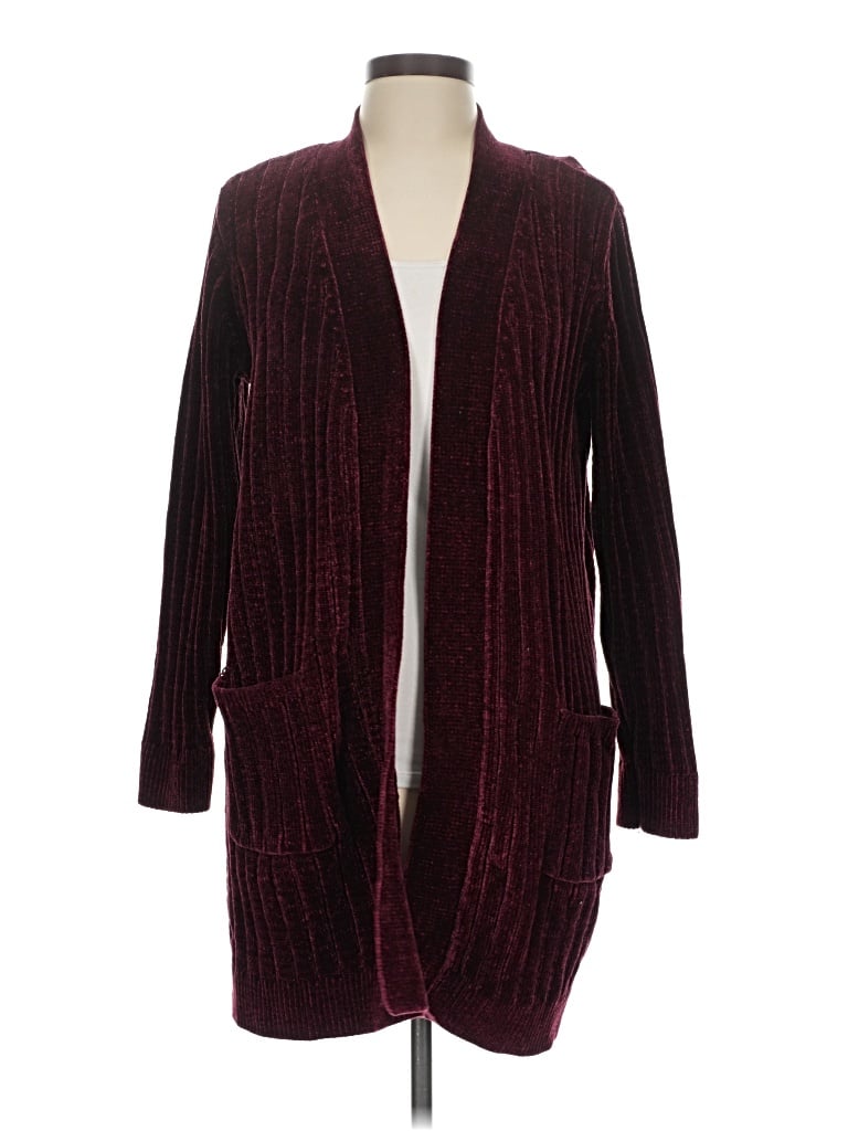 Pre-owned Matty M Cardigan Sweater In Burgundy