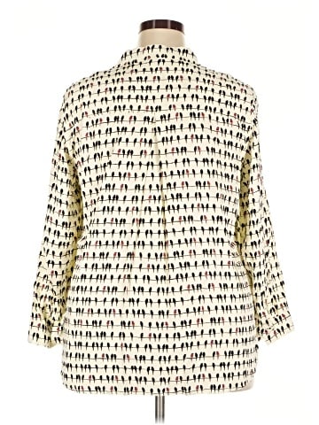 Jane and Delancey 3/4 Sleeve Button-Down Shirt (view 2)