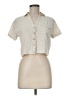 Love Notes Ivory Short Sleeve Blouse Size M - photo 1