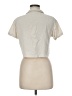Love Notes Ivory Short Sleeve Blouse Size M - photo 2