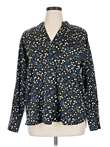 Ann Taylor Factory Long Sleeve Blouse (view 1)