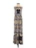 Ruby Rox Print Gold Casual Dress Size S - photo 1
