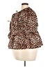 Cato Animal Print Brown Short Sleeve Blouse Size 22 - 24 - photo 5