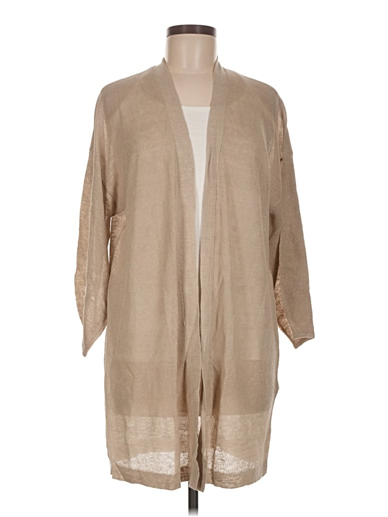Eileen Fisher Cardigan Sweater In Brown