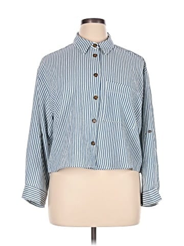 Velvet Heart 3/4 Sleeve Button-Down Shirt (view 1)