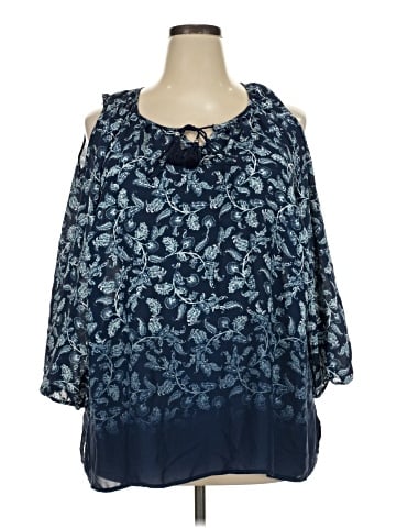 Catherines 3/4 Sleeve Blouse (view 1)