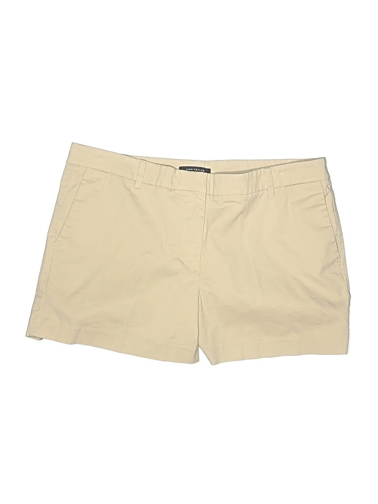 Pre-owned Ann Taylor Khaki Shorts In Tan