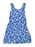 Zunie Floral Blue Dress Size 7 - 8 - photo 1
