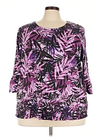 Roaman's 3/4 Sleeve Blouse (view 1)
