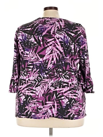 Roaman's 3/4 Sleeve Blouse (view 2)