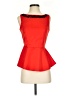 Bisou Bisou Red Sleeveless Blouse Size XS - photo 1