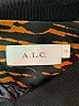 A.L.C. 100% Silk Animal Print Orange Track Jacket Size 12 - photo 6