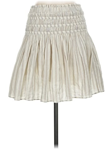 Madewell Smocked Pull-On Mini Skirt in Stripe (view 1)