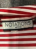 Notations Stripes Red Long Sleeve Button-Down Shirt Size 10 - photo 7