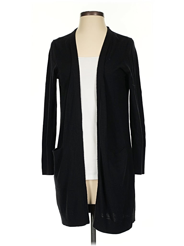Pre-owned Halogen Cardigan Sweater In Black