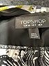 Topshop 100% Polyester Graphic Gray Blue Jumpsuit Size 4 - photo 4