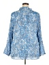 Ruby Rd. Paisley Blue Long Sleeve Blouse Size 2X - photo 2