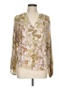Esprit 100% Viscose Gold Long Sleeve Blouse Size L - photo 1
