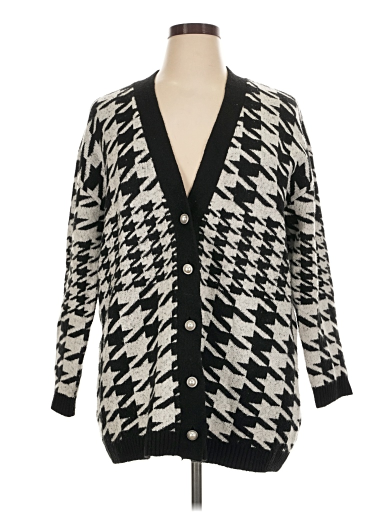 Pre-owned Talbots Cardigan Sweater In Black
