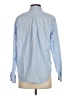 Everlane Chevron-herringbone Blue Long Sleeve Button-Down Shirt Size 4 - photo 2