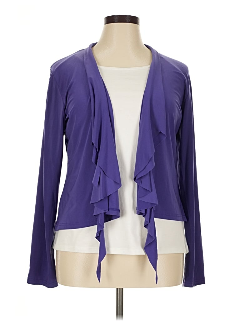 Pre-owned Sympli Cardigan Sweater In Purple