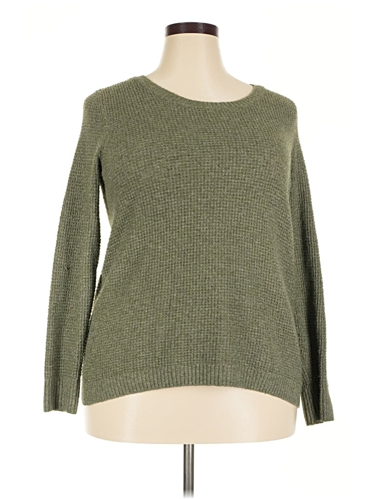 Pre-owned Market & Spruce Pullover Sweater In Green