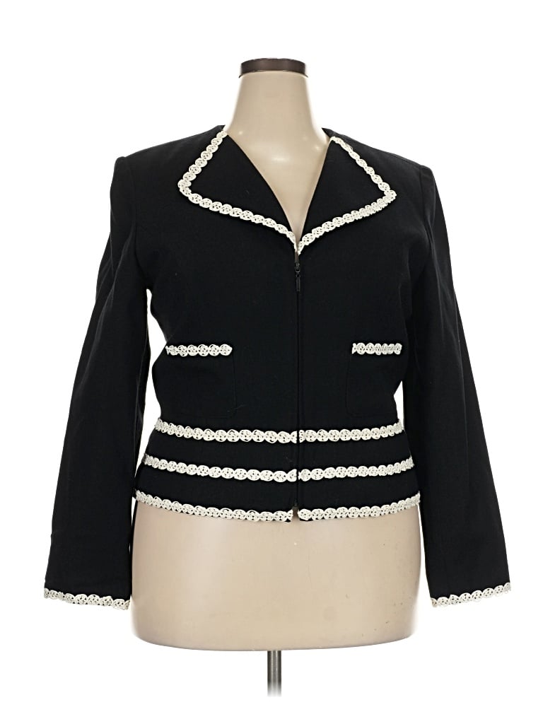 Pre-owned Bigio Collection Blazer Jacket In Black