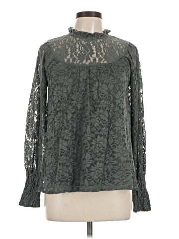 Cable & Gauge Long Sleeve Blouse (view 1)